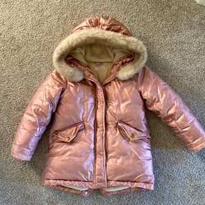 Crewcuts kids metallic winter jacket